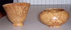 Spalted sycamore forms by David Matson